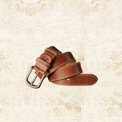 2 Pks Handmade Genuine Leather Belt With Alloy Pin Buckle