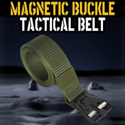 3 Pks Polyester Fabric Belt Adjustable Quick Release Buckle Tactical Belt for Men